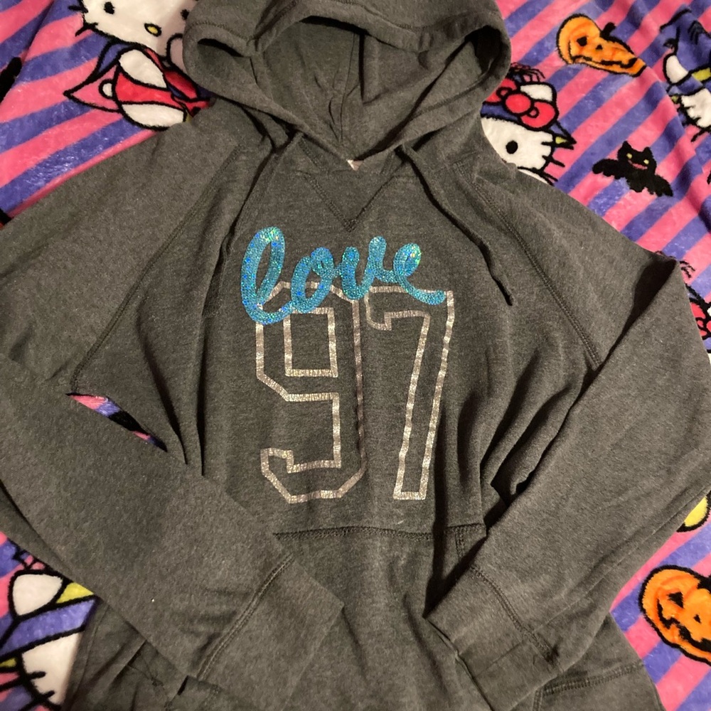 Y2K love 87 sequin hoodie